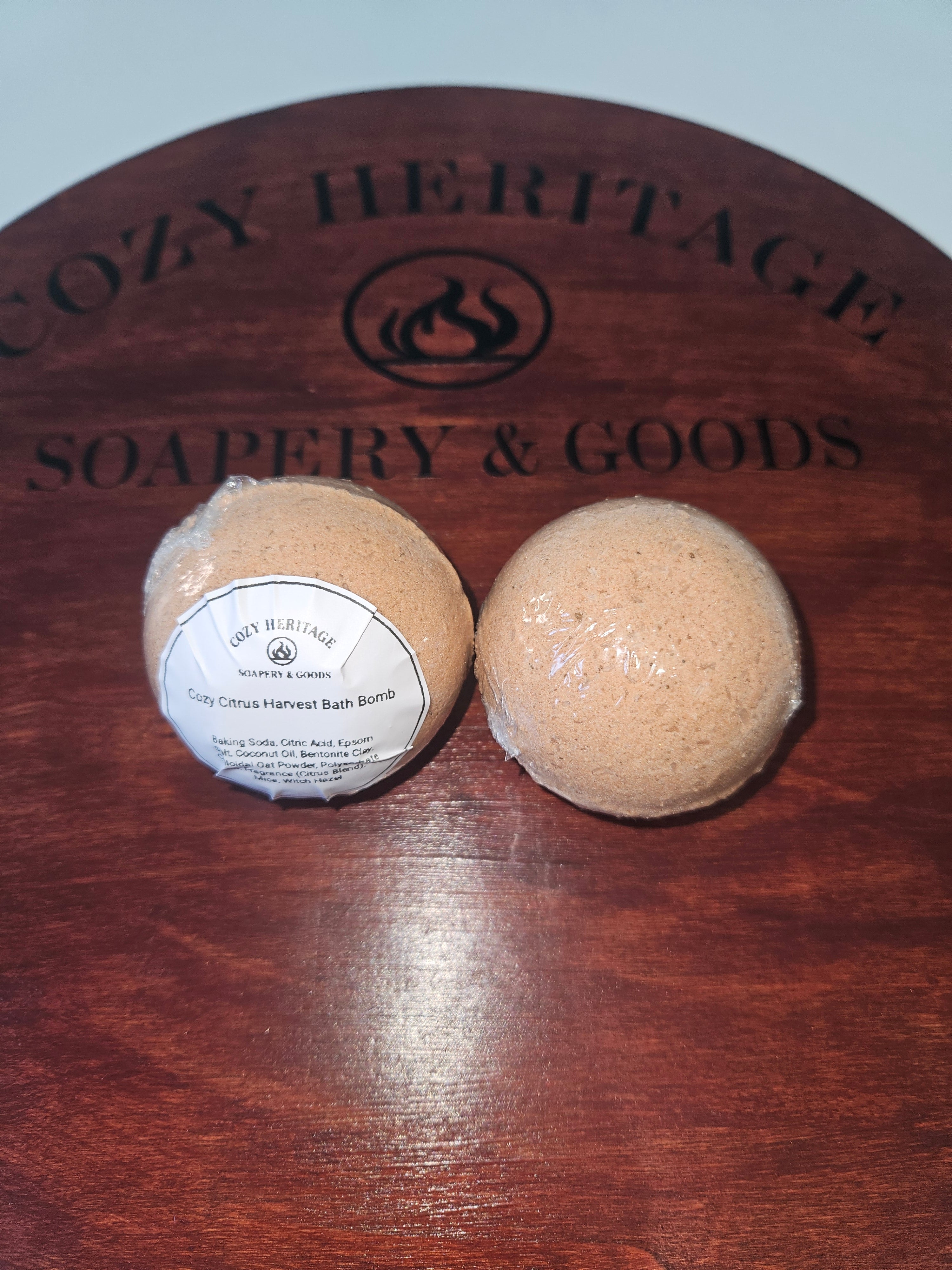 Cozy Citrus Harvest Bath Bomb – Cozy Heritage Soapery & Goods