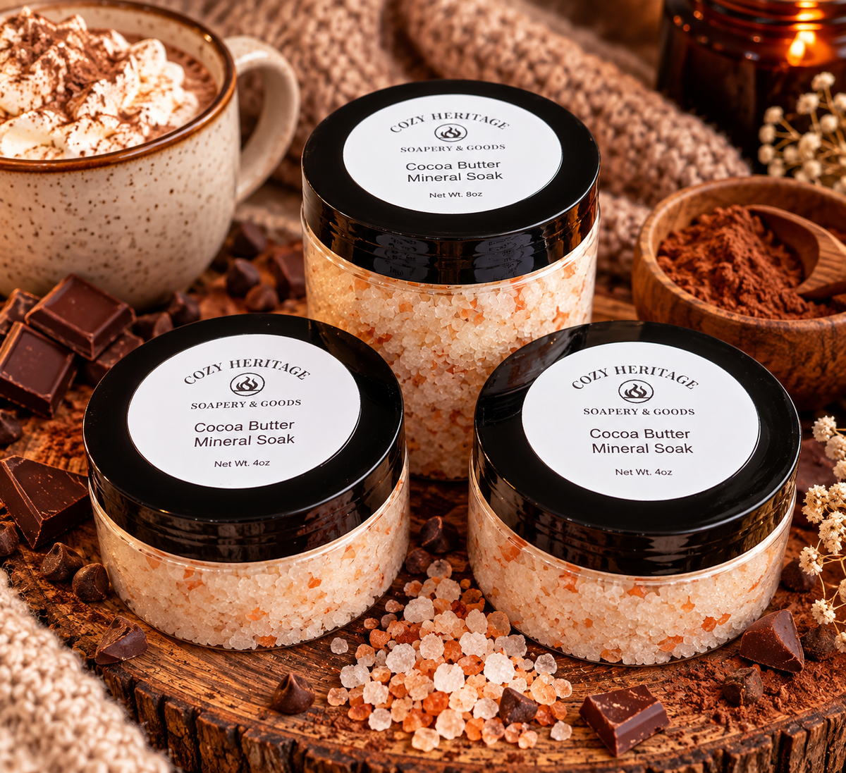 Cocoa Butter Mineral Soak