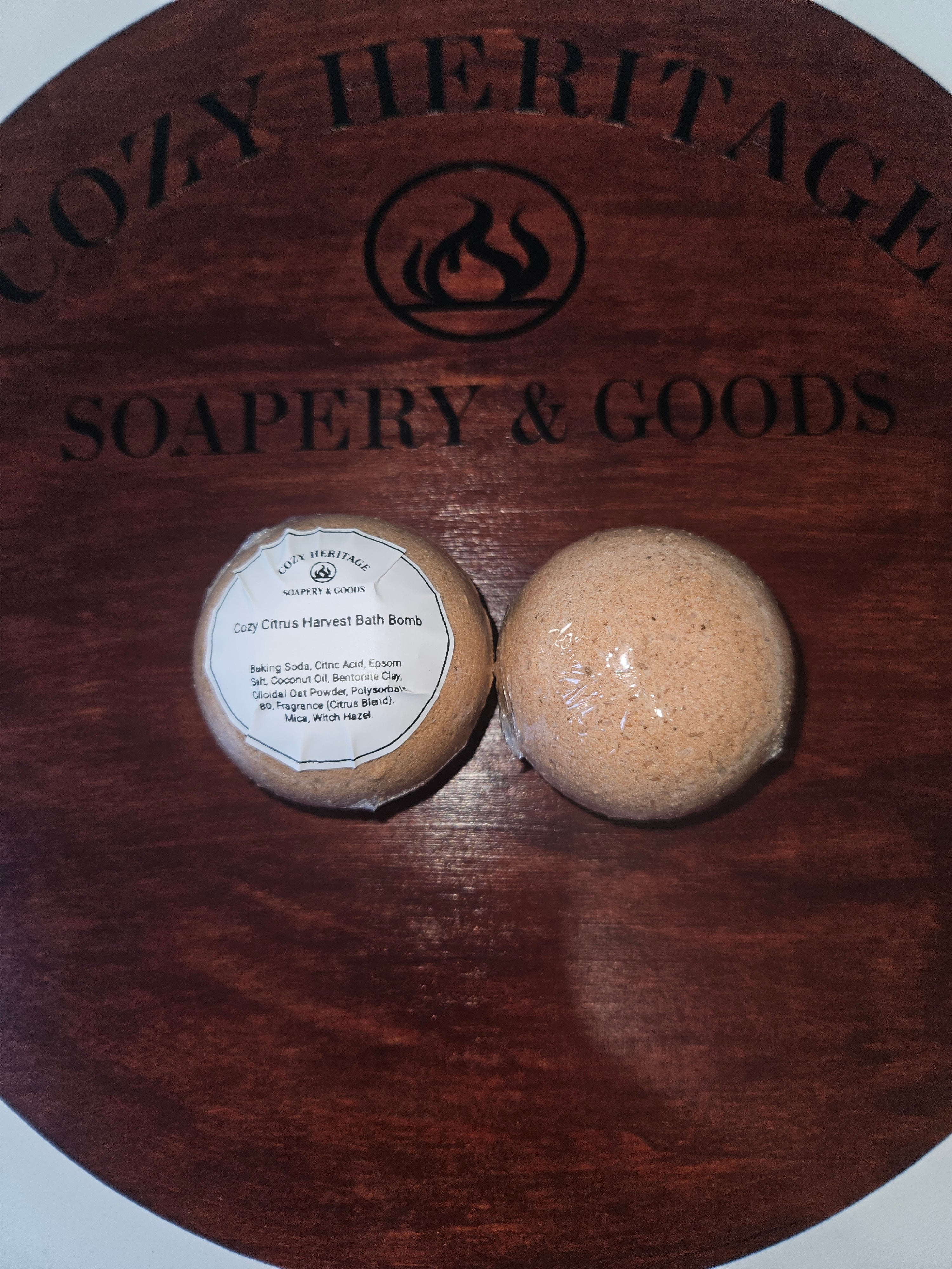 Cozy Citrus Harvest Bath Bomb – Cozy Heritage Soapery & Goods