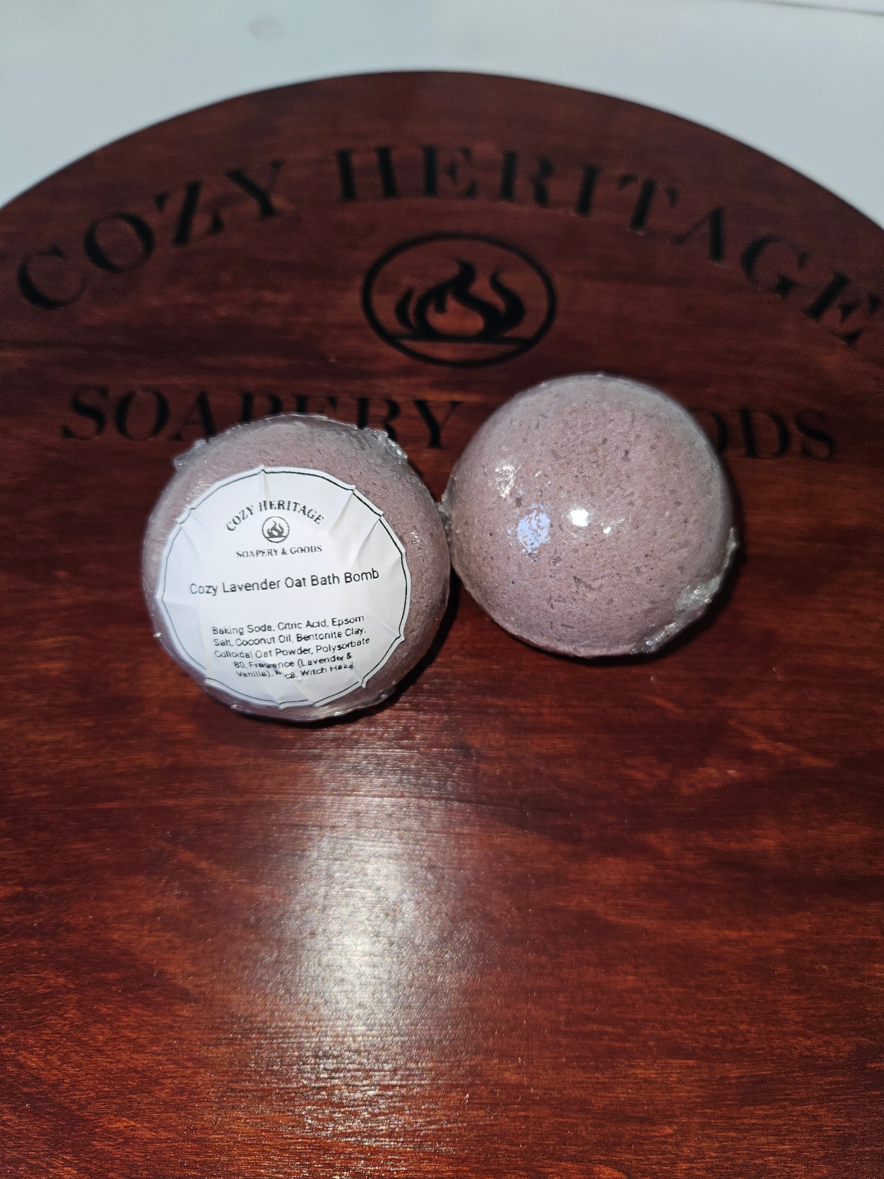 Cozy Lavender Oat Bath Bomb