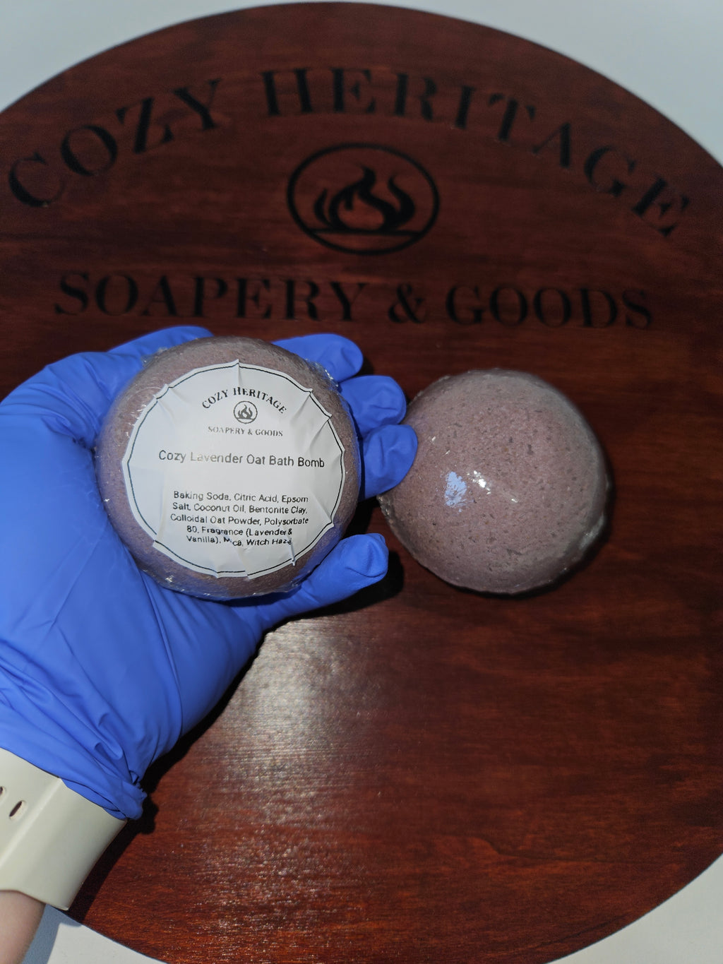 Cozy Lavender Oat Bath Bomb